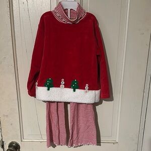 Festive Red and Green Matching Set for Holidays